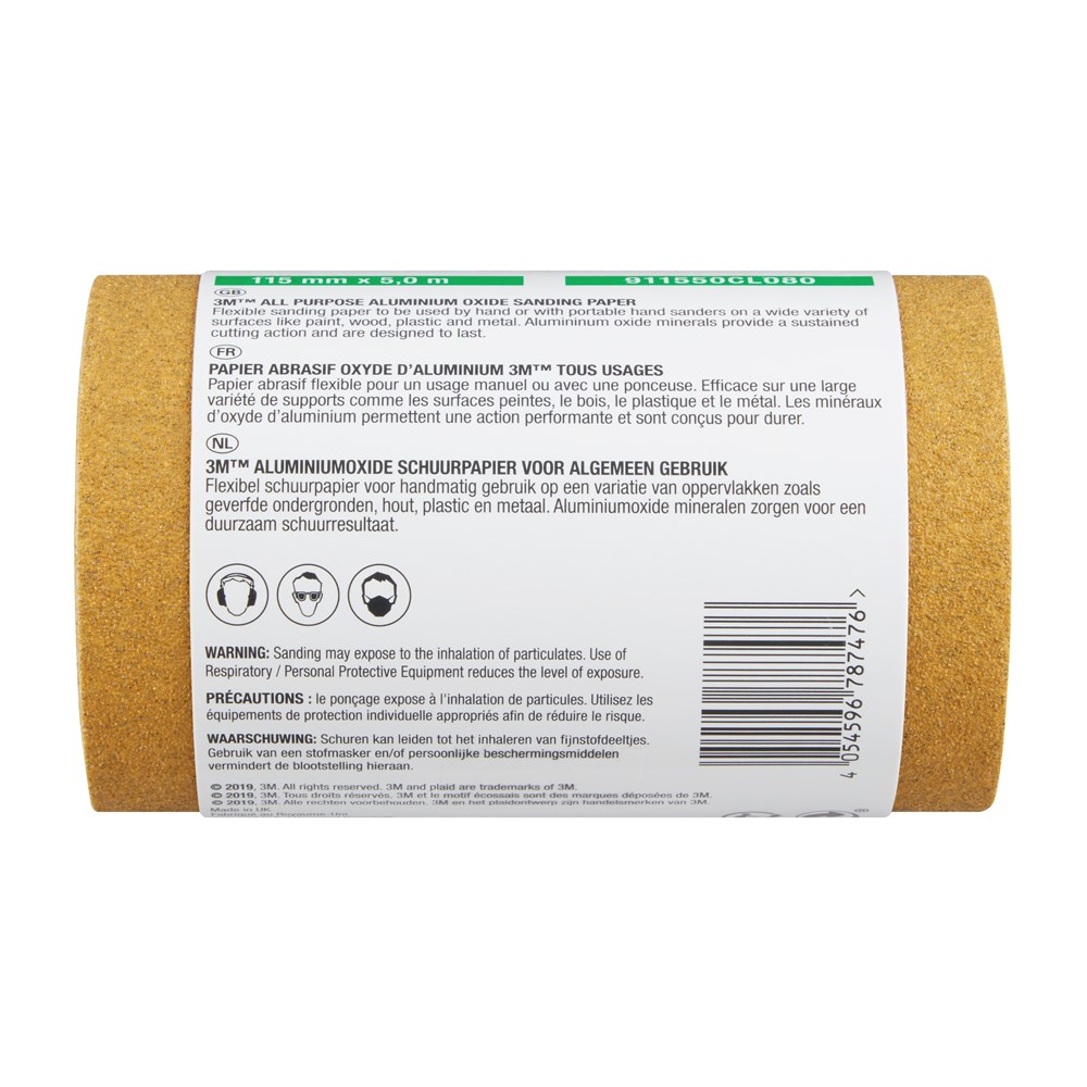 3M Schuurrol Aluminium Oxide 115mm x 5mtr (24)