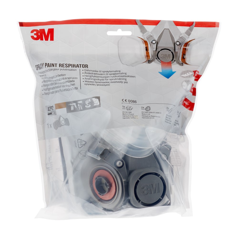 3M masker A2P2 gas en damp 6002C (2)