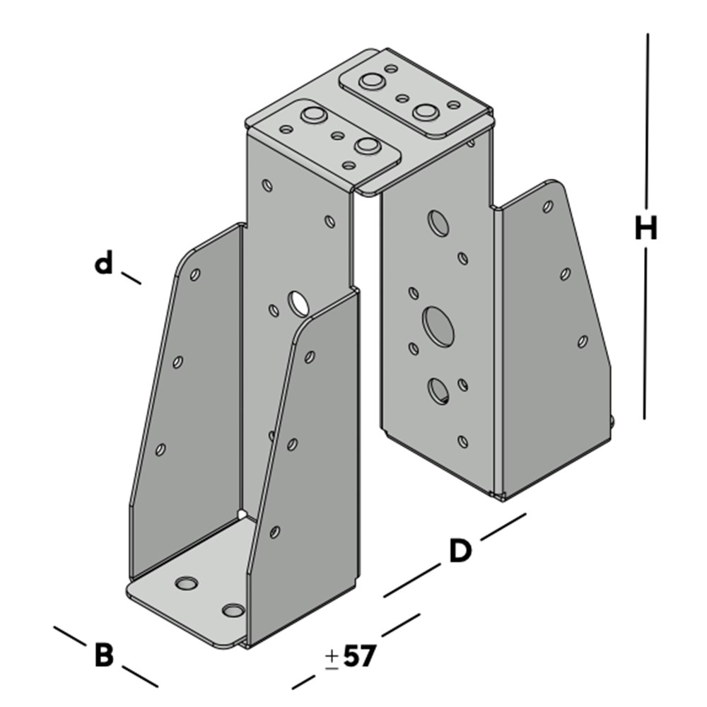balkdrager gbs dubbel sv-3 balkdrager gbs dubbel sv-3