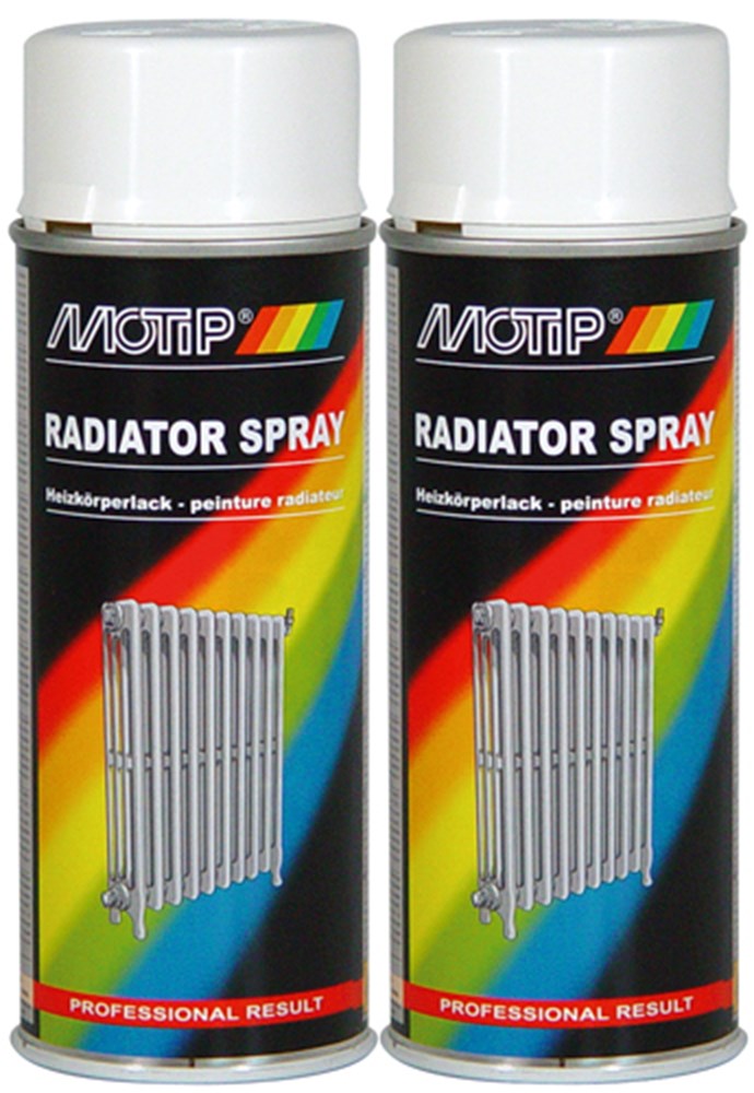 Motip Radiator Lak - Gebroken Wit - 400 ml