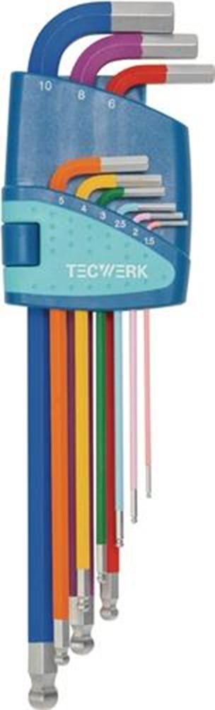 Afbeelding voor Inbussleutel/kogelkop set 9dlg