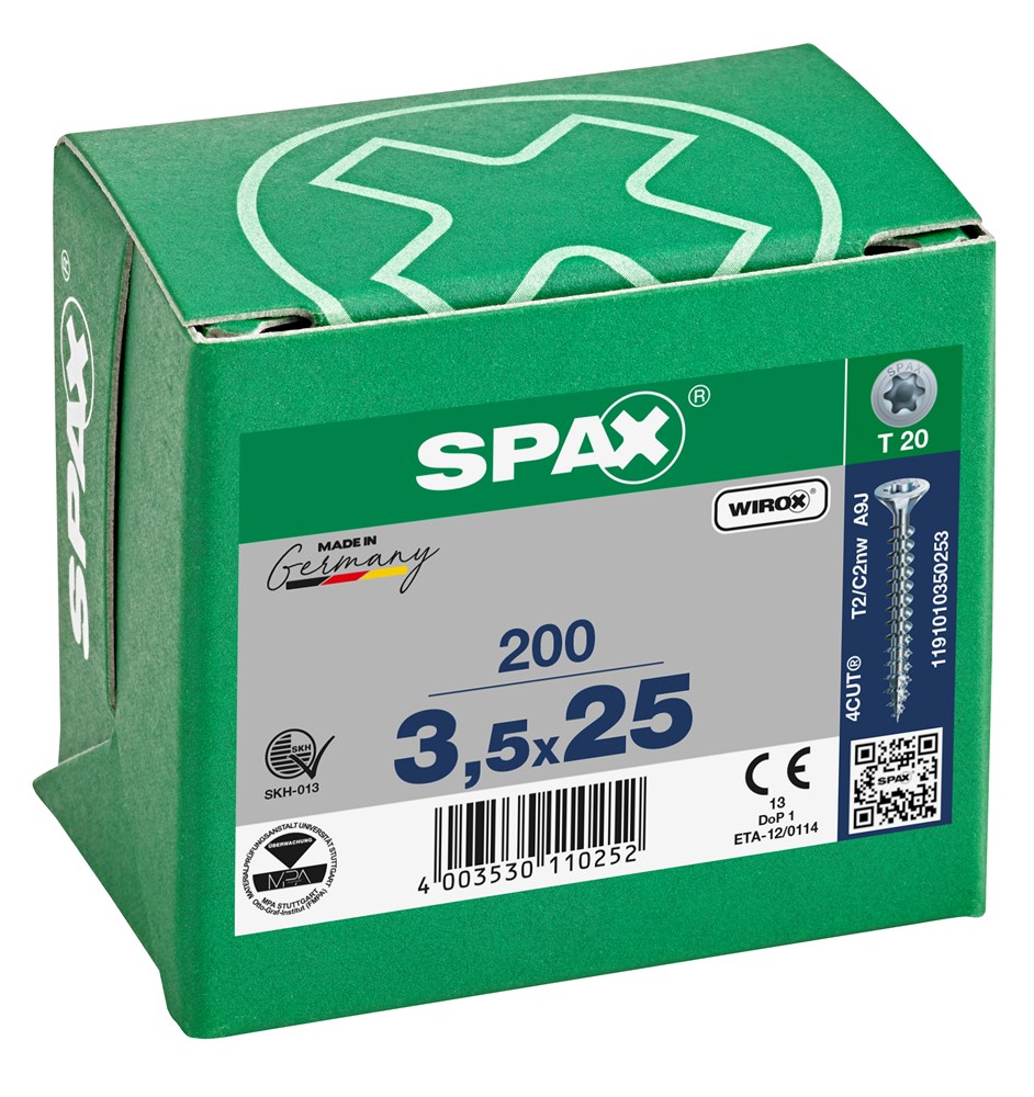 spaanplaatschroef wirox spax-4 spaanplaatschroef wirox spax-4