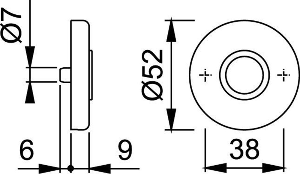 deurkrukrozet aluminium f1 hoppe-2 deurkrukrozet aluminium f1 hoppe-2