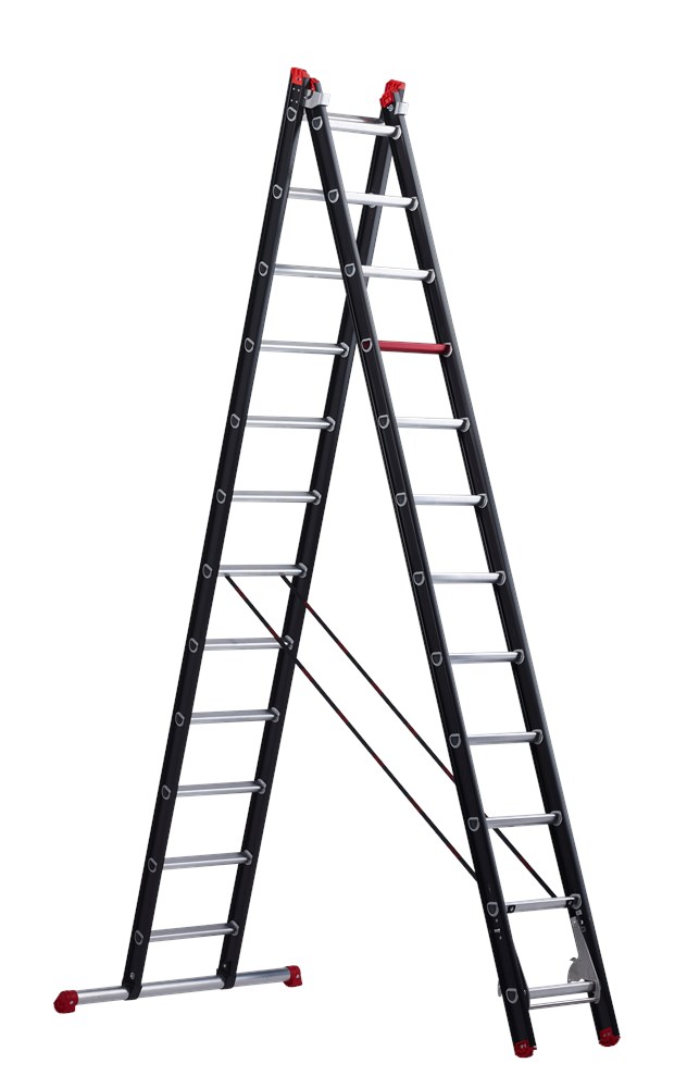 Afbeelding voor: Reformladder 2-delig, aluminium gecoat