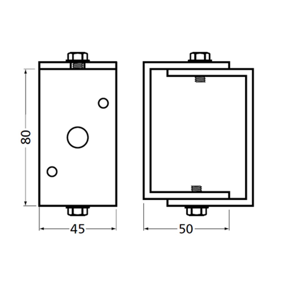 afstandhouder aluminium f1 mat hermeta-3 afstandhouder aluminium f1 mat hermeta-3