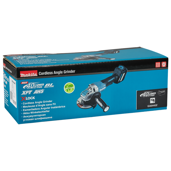 Afbeelding Makita 40 v max haakse slijper 125 mm x-lock GA044GZ