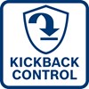 KickBack Control Beperkte terugslag van de machine bij blokkeren tot een minimum dankzij automatische uitschakeling