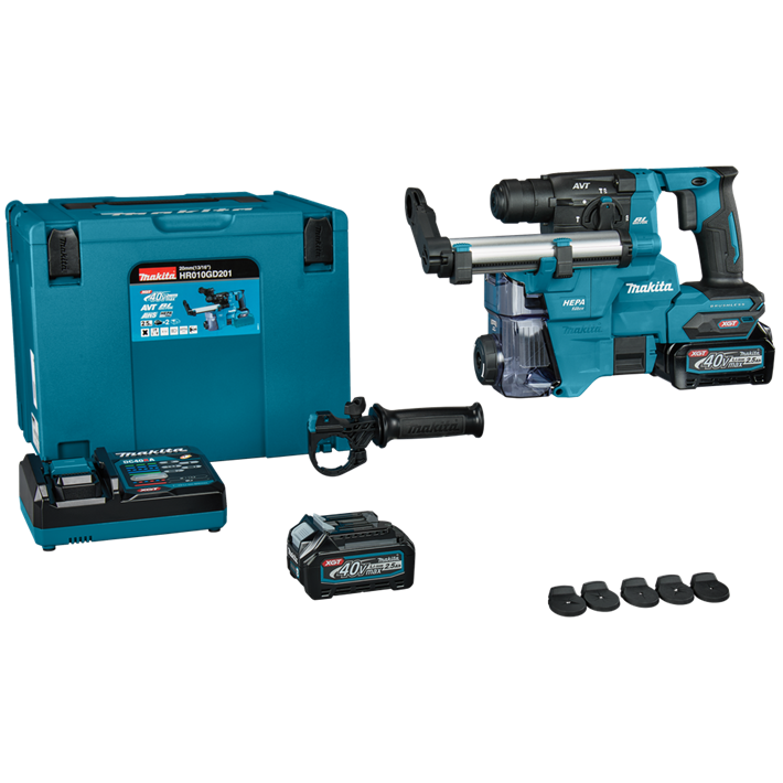 Afbeelding Makita 40 v max combihamer HR010GD201