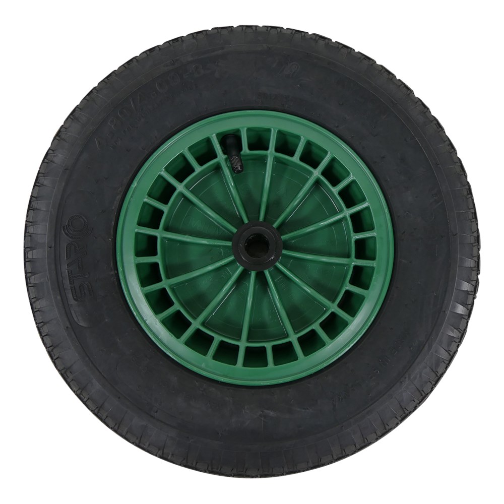Wheel plastic green 4ply no axle Altrad Fort