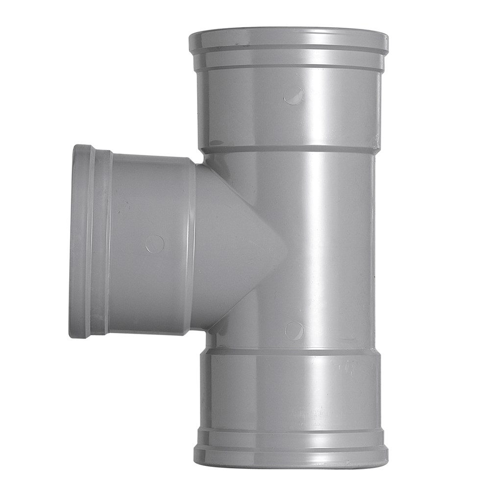 T-stuk pvc grijs rwa-2 T-stuk pvc grijs rwa-2