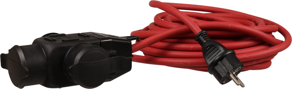 verdeelblok rubber 3-voudig met kabel-4 verdeelblok rubber 3-voudig met kabel-4
