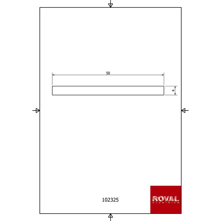 Afbeelding Roval Aluminium platstaf