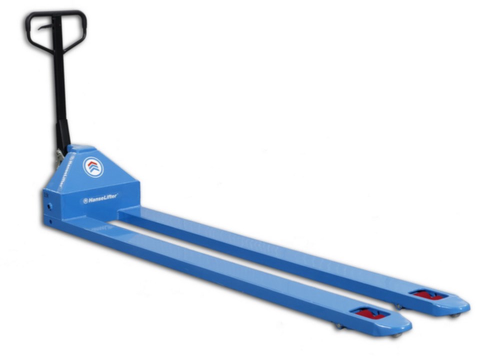 palletwagen, 3500 kg, 2500 mm, 160 mm, 550 mm, handmatig/hydraulisch, handmatig, 85 mm, 200 mm, nylon, nylon, tandem, 2885 mm, 205 °, nee, nee, staal, poedercoating, poedercoating, zwart, RAL5012 lichtblauw, 290 kg i0000008664.jpg