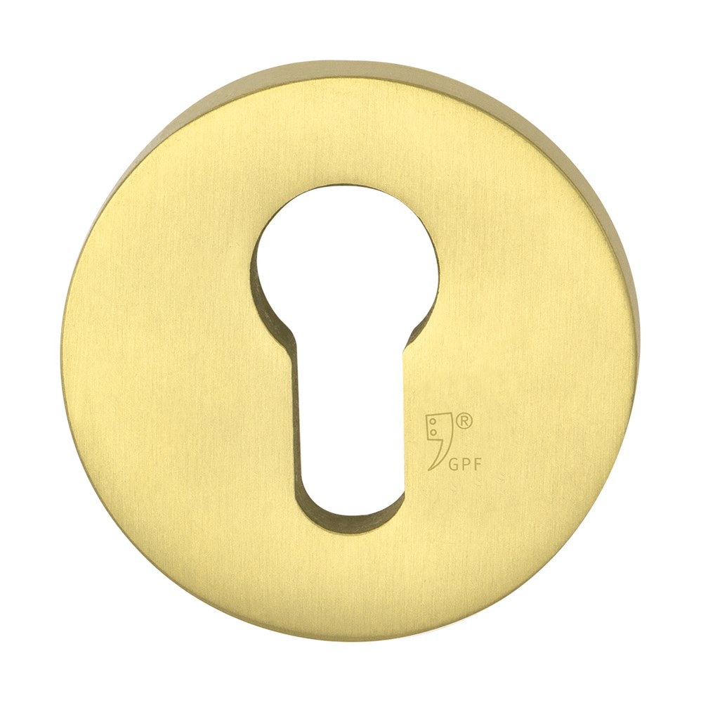PVD messing satin, Geel, RVS, PC, Ja, 10 mm, 55 mm, 55 mm, stuk, Warm & dynamisch, Nee, Veiligheidsbuitenrozet inclusief bevestiging voor deurdikte 40mm en 56mm GPF9280P4199.png