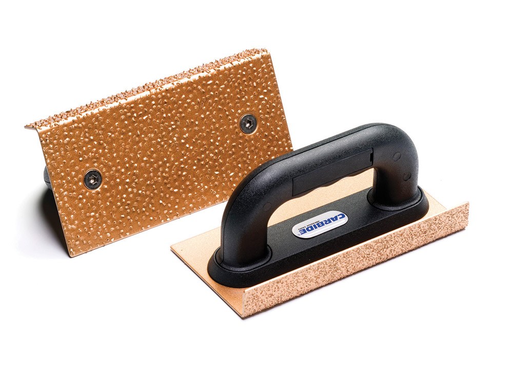 Carbide schuurplaat met greep 200x100x25 (1)