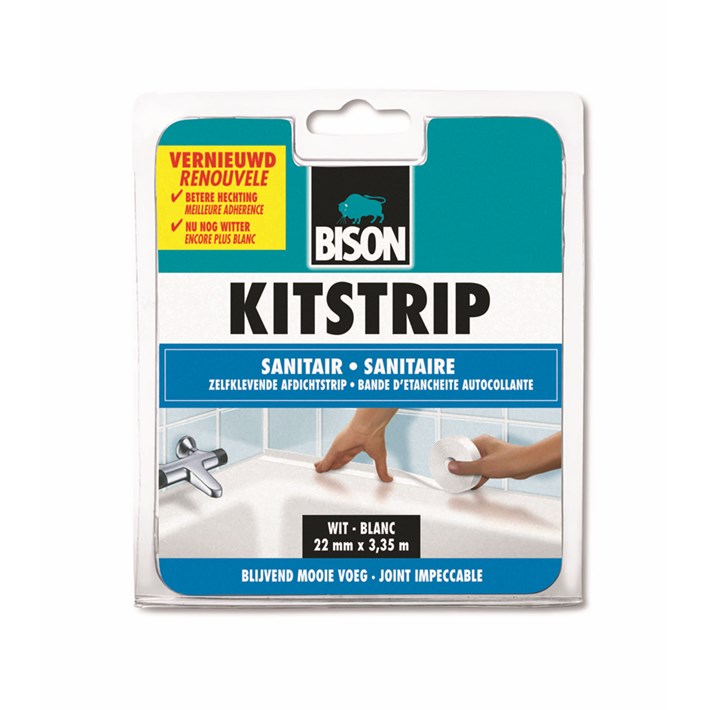 6302087 BS Kitstrip Sanitair White 13mm NL/FR