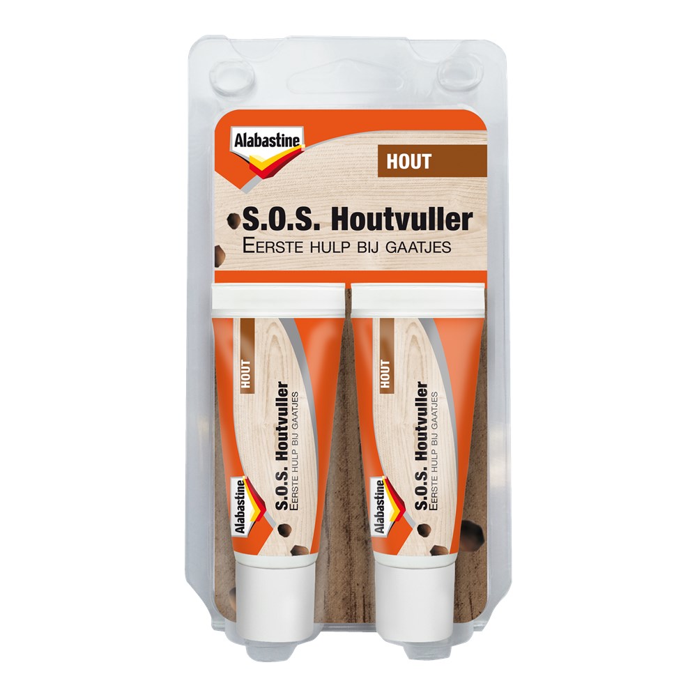 Alabastine SOS houtvuller 2x20ml blister (1)