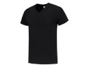 TRICORP T-shirt slimfit met v-hals zwart S 101005 101005blackside.png