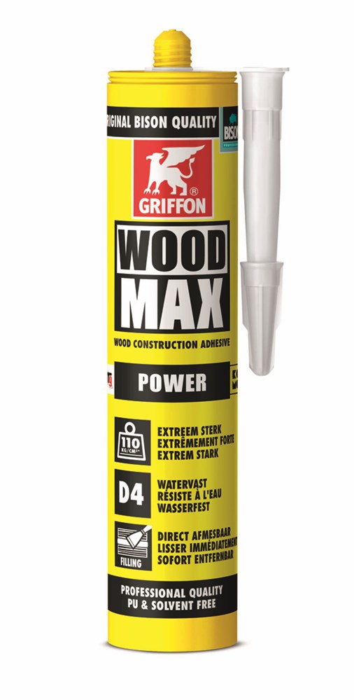 GRIFFON Houtlijm watervast WOODMAX 380 GRAM | Technische Groothandel B.V.