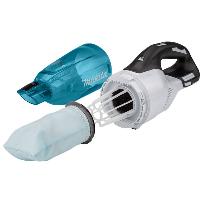Afbeelding Makita 18 v steelstofzuiger wit DCL281RTWX