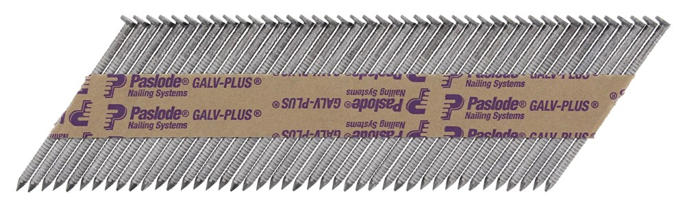 Afbeelding voor buiten bescherming, serviceklasse 2 34° PAPIER GEBONDEN STRIPNAGELS, GALV-PLUS®