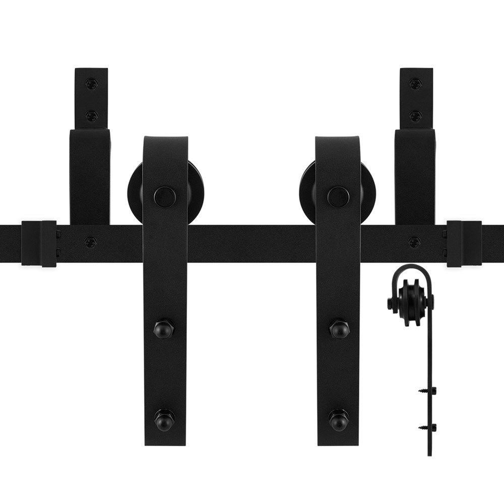 Zwart, Zwart, Staal verzinkt, Nee, 150 cm, Lanka, RAL 9005, set, Industrieel GPF055061150.png