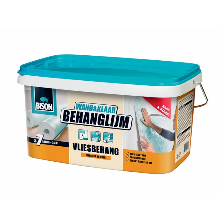 6302993 BS Wand&Klaar® Behanglijm Vliesbehang Bucket 5 kg NL