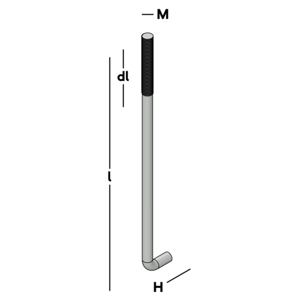 muurplaatanker met haak blank-2 muurplaatanker met haak blank-2