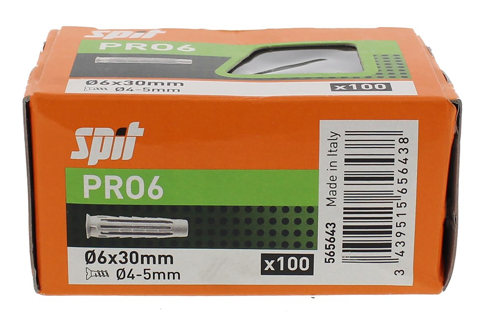 Afbeelding voor Gepatenteerde universele nylon plug voor holle en vaste materialen PRO 6