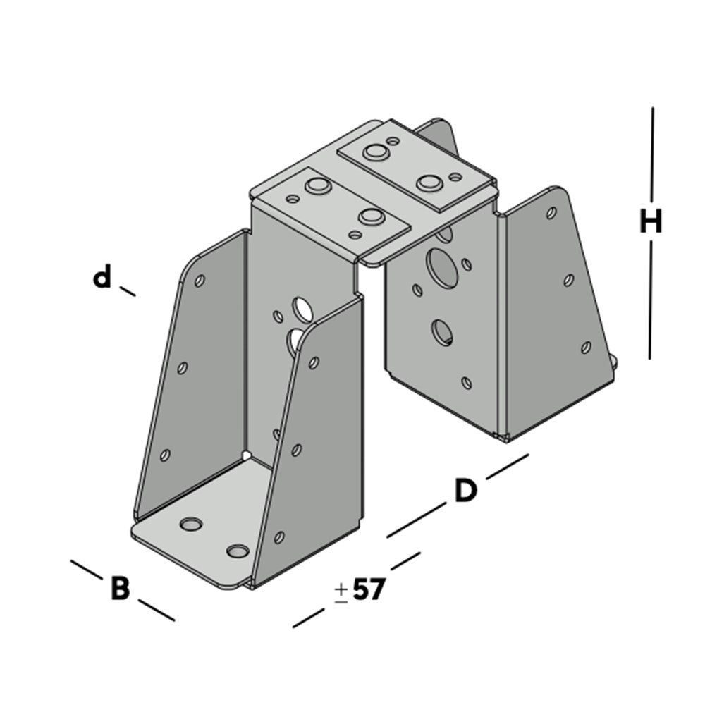 balkdrager gbs dubbel sv-3 balkdrager gbs dubbel sv-3