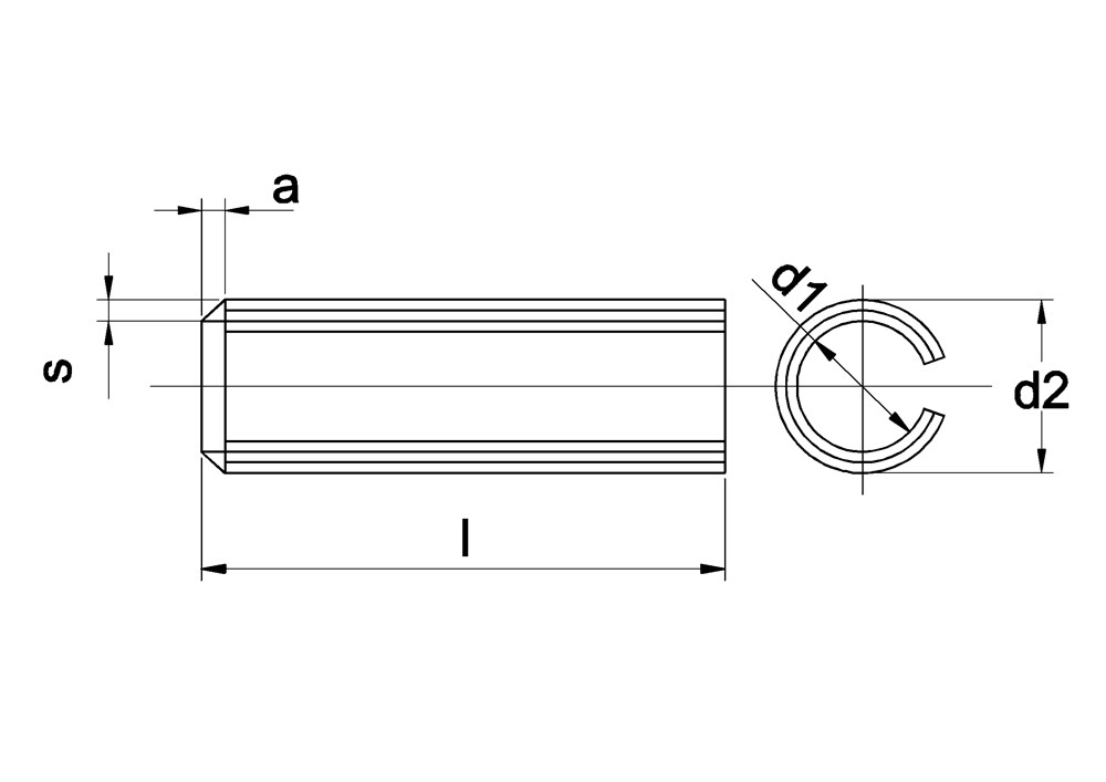 Afbeelding voor: Spanbus ISO 8752, gezwart