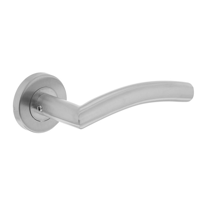 Deurkruk Lisa/hoek 90° op rozet staal 0035.124002