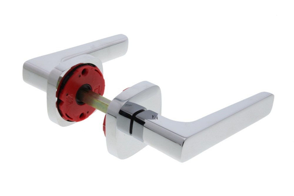 Deurkruk, verchroomd