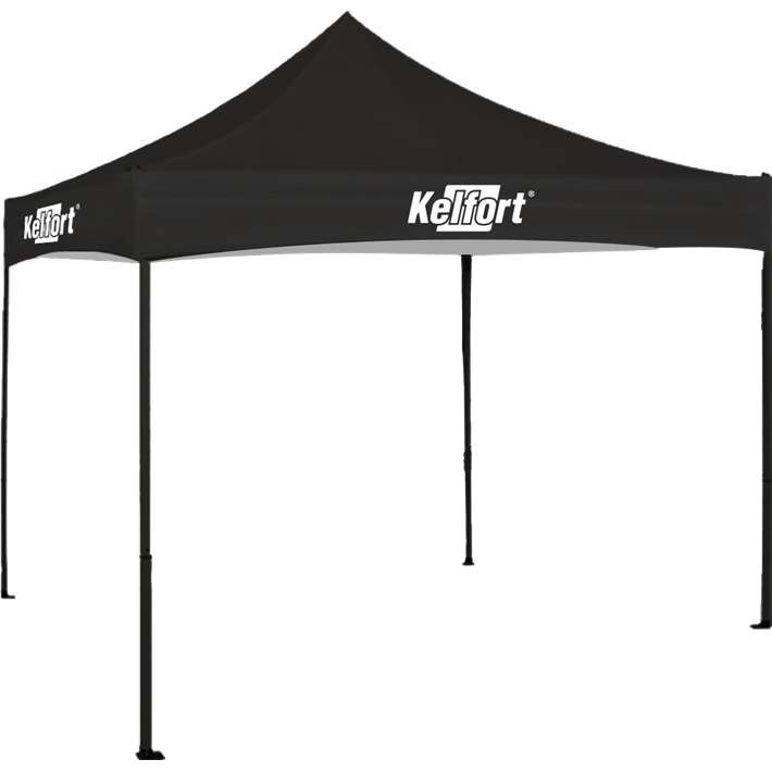 Doorwerktent zwart Kelfort