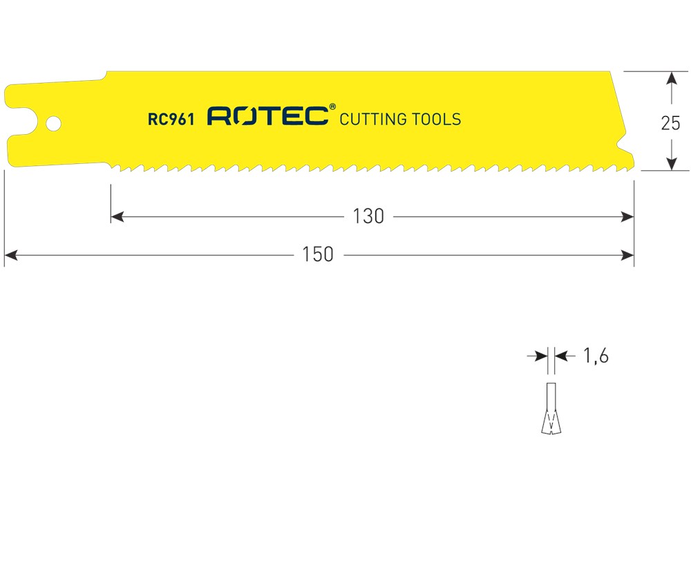 Afbeelding voor Reciprozaagblad spec.(5) 150mm