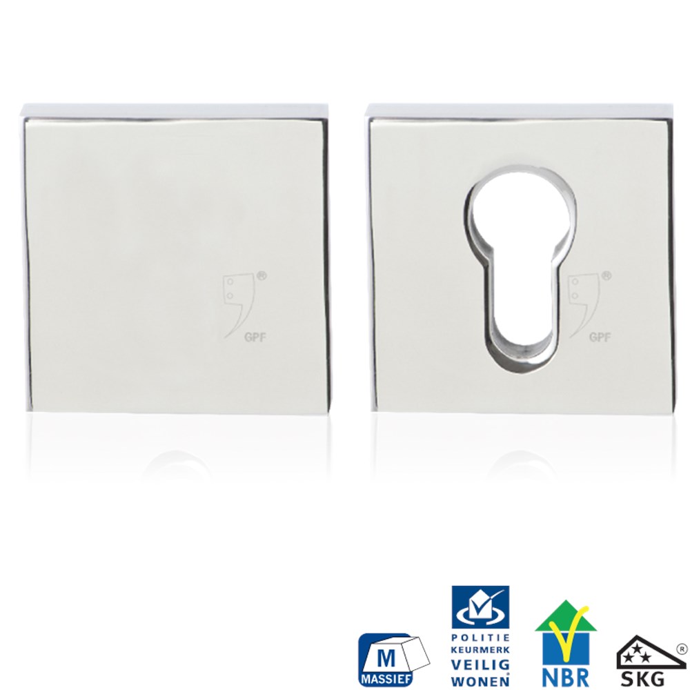 RVS gepolijst, Grijs, RVS, Blind/ PC, Ja, set, Zakelijk & sportief, Nee, Veiligheidsrozet inclusief bevestiging voor deurdikte 40mm en 56mm GPF981649199.png