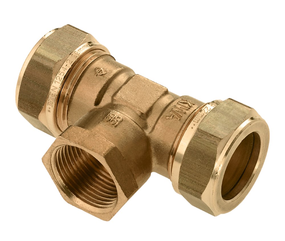 knel verloop t-stuk messing-1 knel verloop t-stuk messing-1