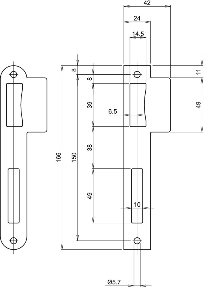 sluitplaat rvs lips-2 sluitplaat rvs lips-2