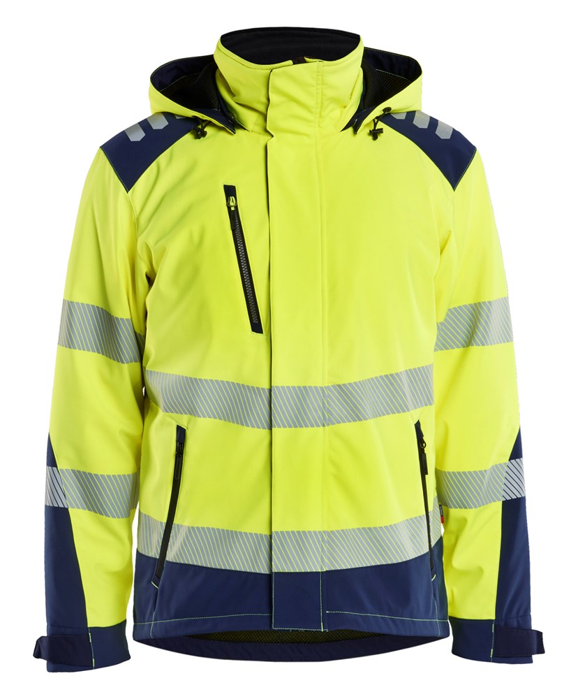 Afbeelding voor High Vis Lichtgewicht Softshell Winterjas 4400