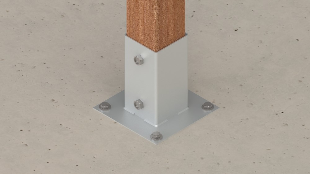 paalhouder op plaat thvz-2 paalhouder op plaat thvz-2