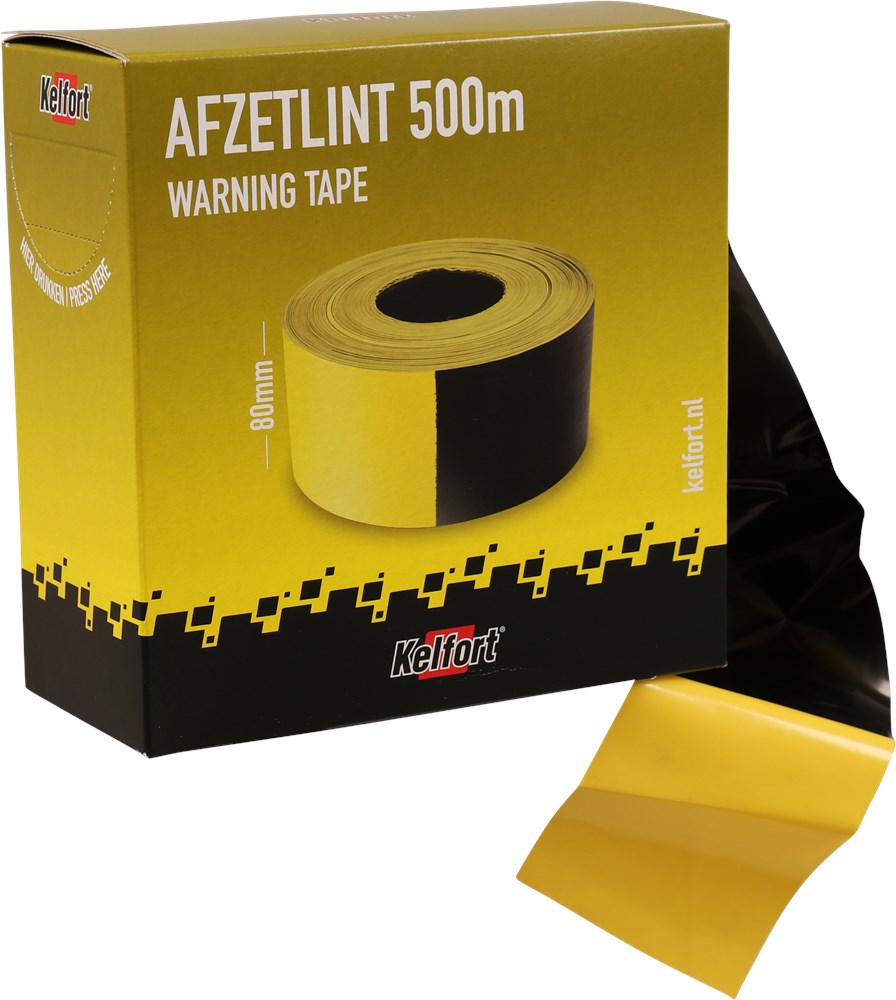 afzetlint zwart/geel kelfort-4 afzetlint zwart/geel kelfort-4
