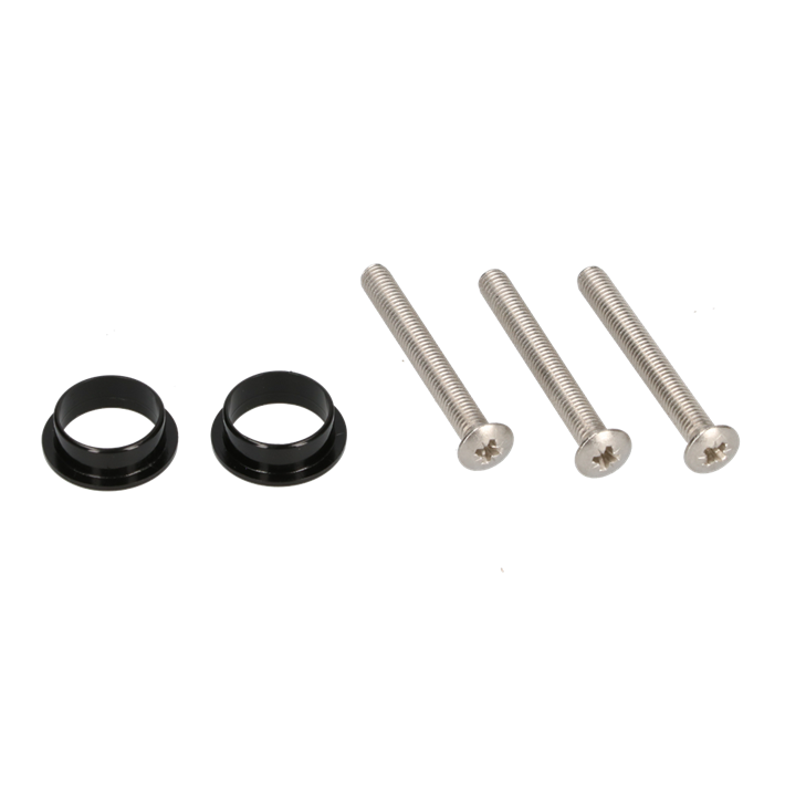 Bev.Set VHB 3 schr.m6 RVS + 2 nylon ringen