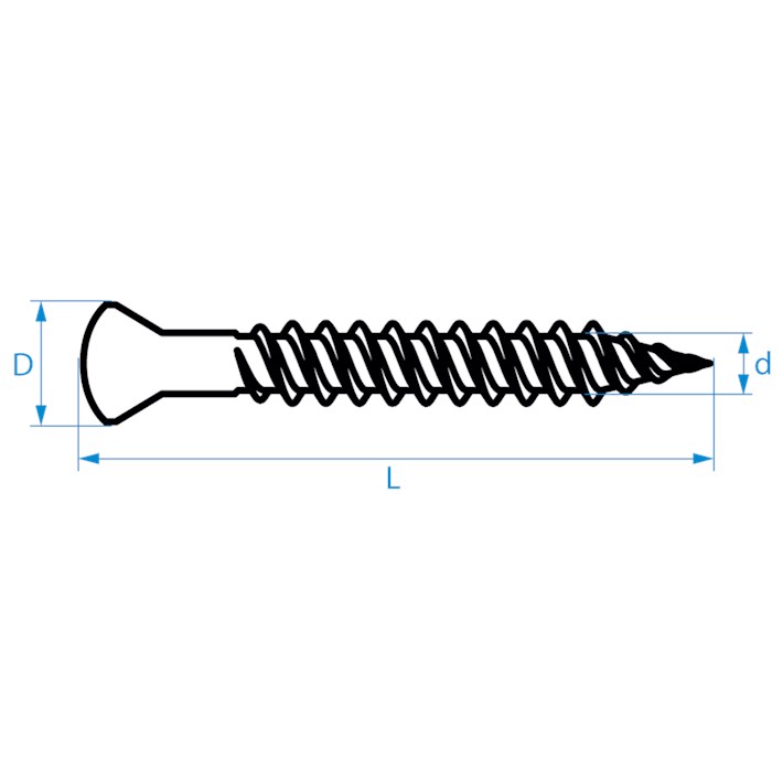 Snelbouwschroeven fijne draad conische kop | Drywall screws fine thread trimhead | Schnellbauschrauben Feingewinde Konischer Kopf | Vis à fixation rapide filetage fin tête conique