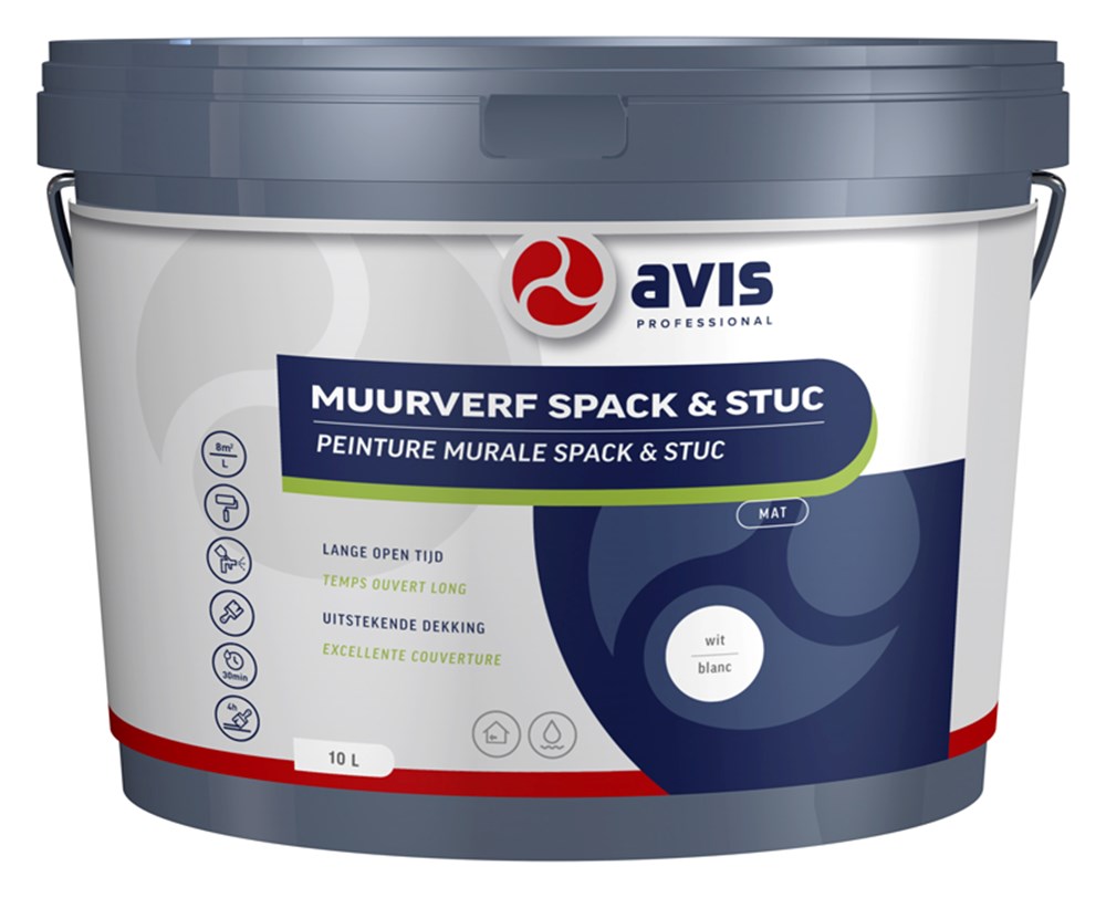 Avis muurverf spac en stuc wit mat (3)