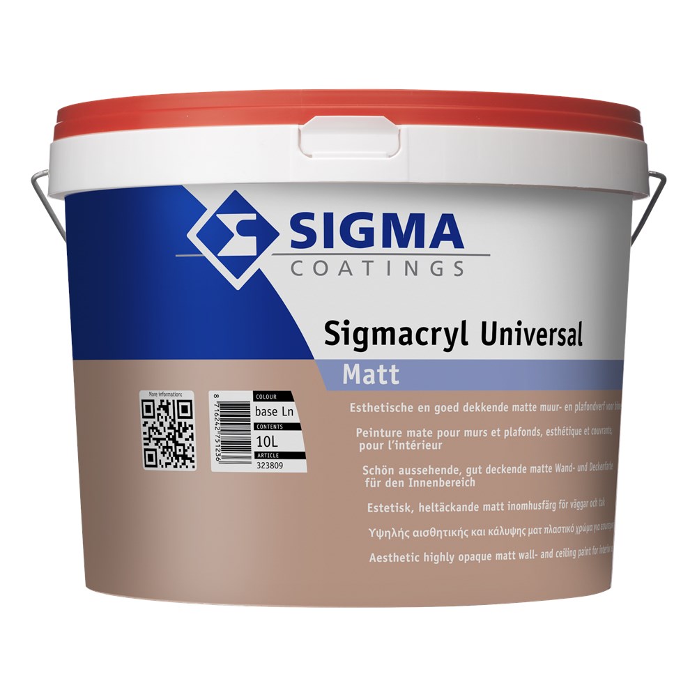 koopjeshoek: Sigmacryl universal mat basis LN 10 liter (1)