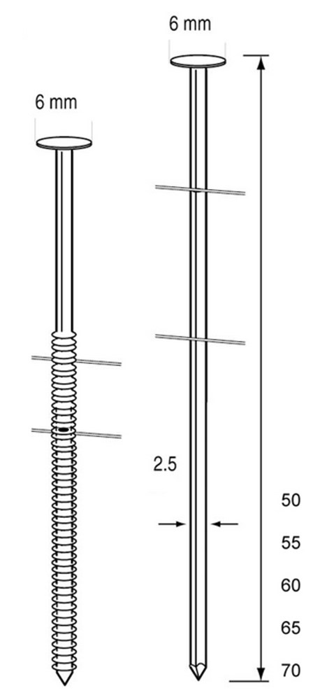 Afbeelding voor Coilnagel draadgebonden Coilnagel draadgebonden 2,5mm
