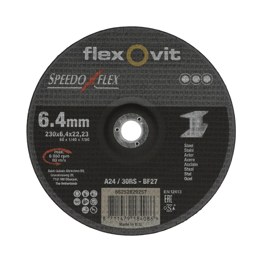 AFBRAAMSCHIJF SPEEDOFLEX A24/30RS 230X6,4X22,2MM