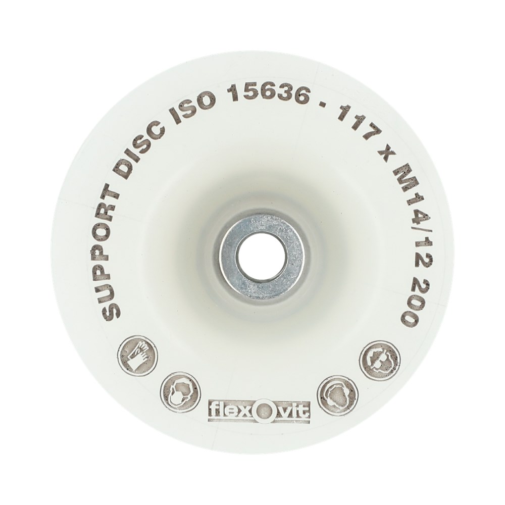 STEUNSCHIJF NYLON MERCH PREPACK 125MM M14 STEUNSCHIJF NYLON MERCH PREPACK 125MM M14