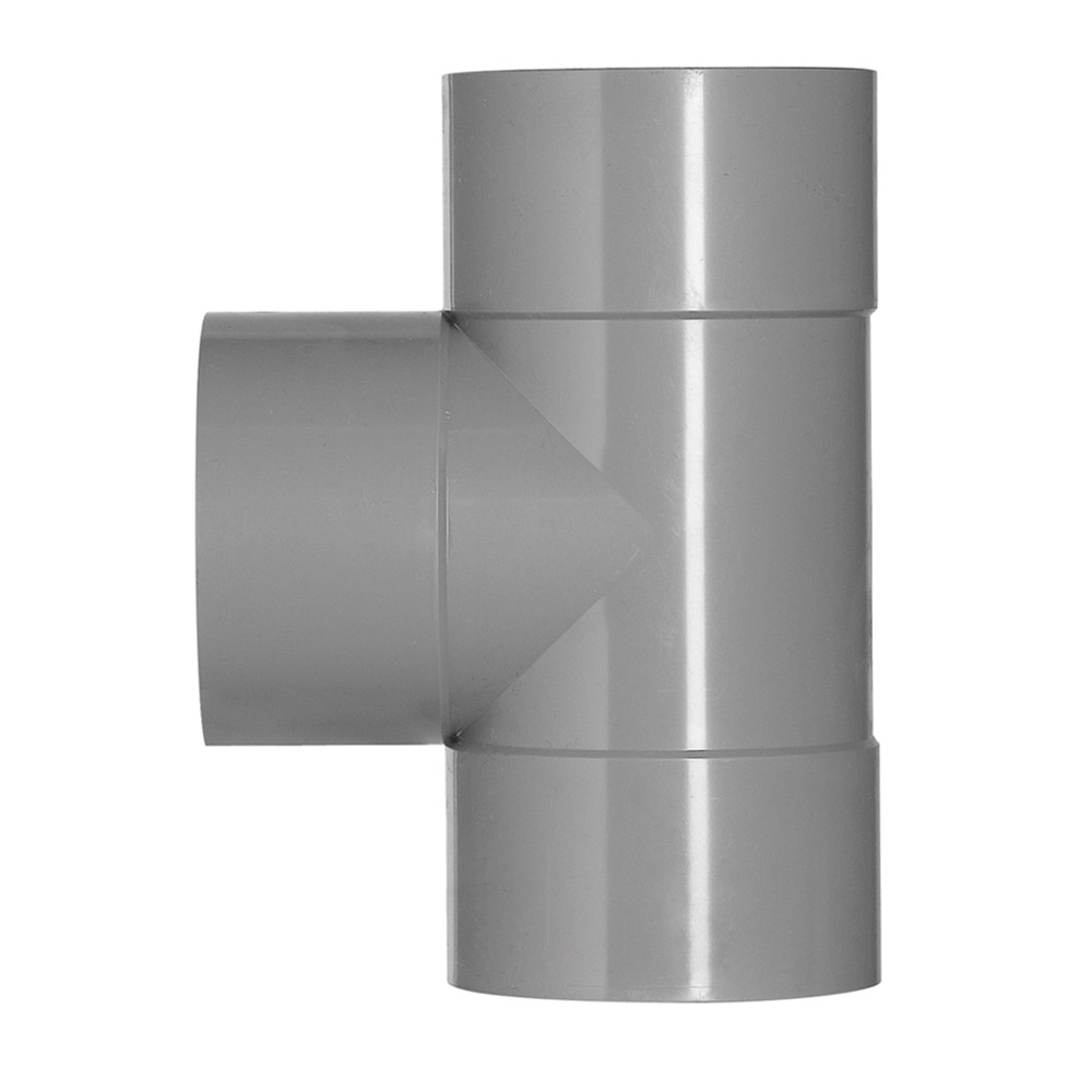 T-stuk pvc grijs rwa-2 T-stuk pvc grijs rwa-2