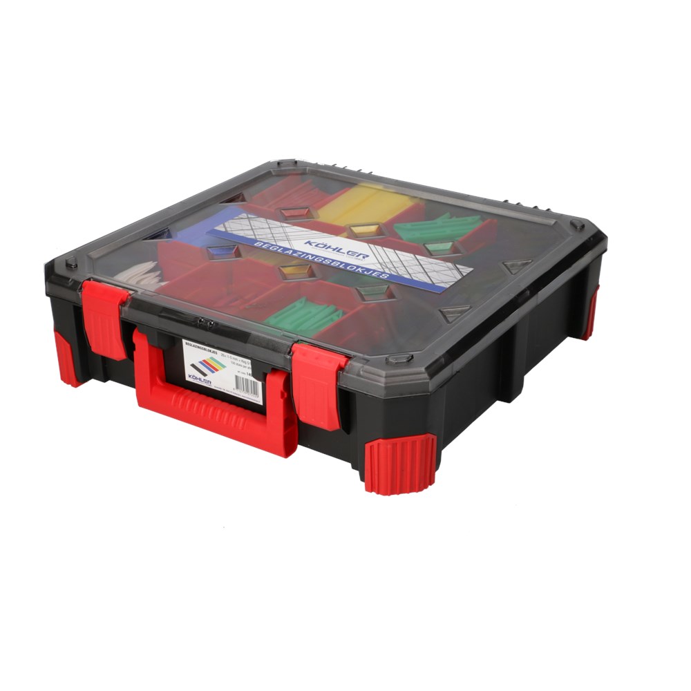 assortiment beglazingsblokjes kunststof-2 assortiment beglazingsblokjes kunststof-2